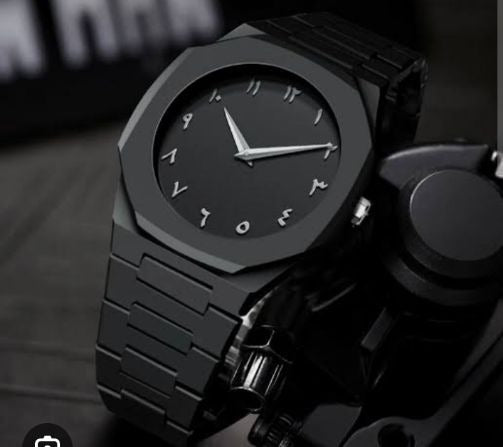 Black Aura Watch – Premium All-Black Quartz Wristwatch