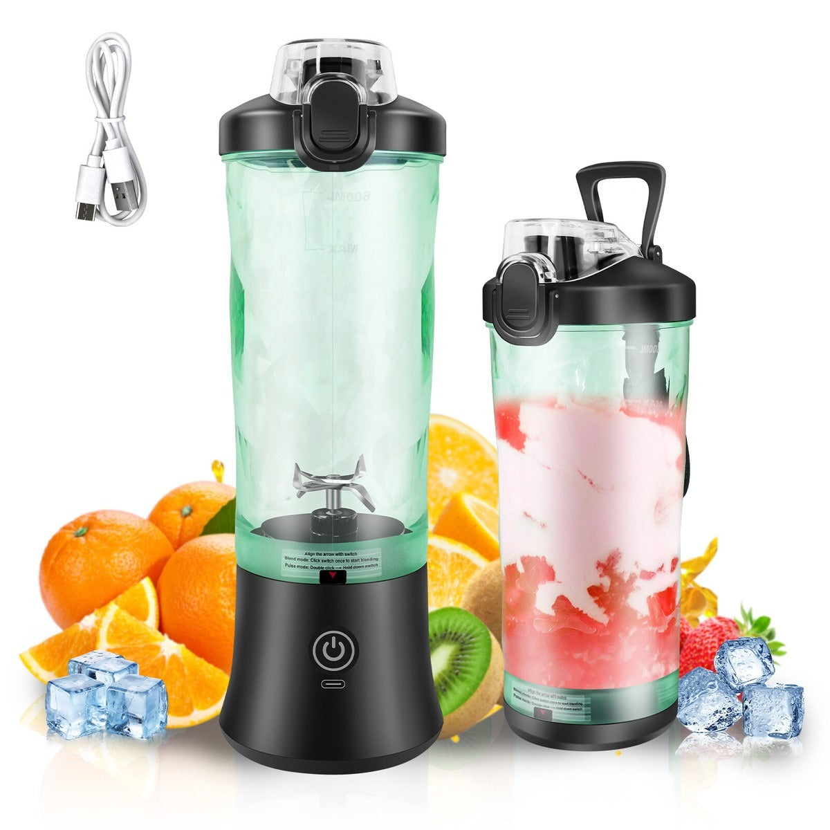 Portable Multi-Functional Fruit Juicer USB Rechargeable Blender