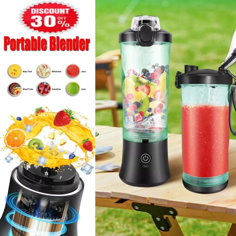 Portable Multi-Functional Fruit Juicer USB Rechargeable Blender