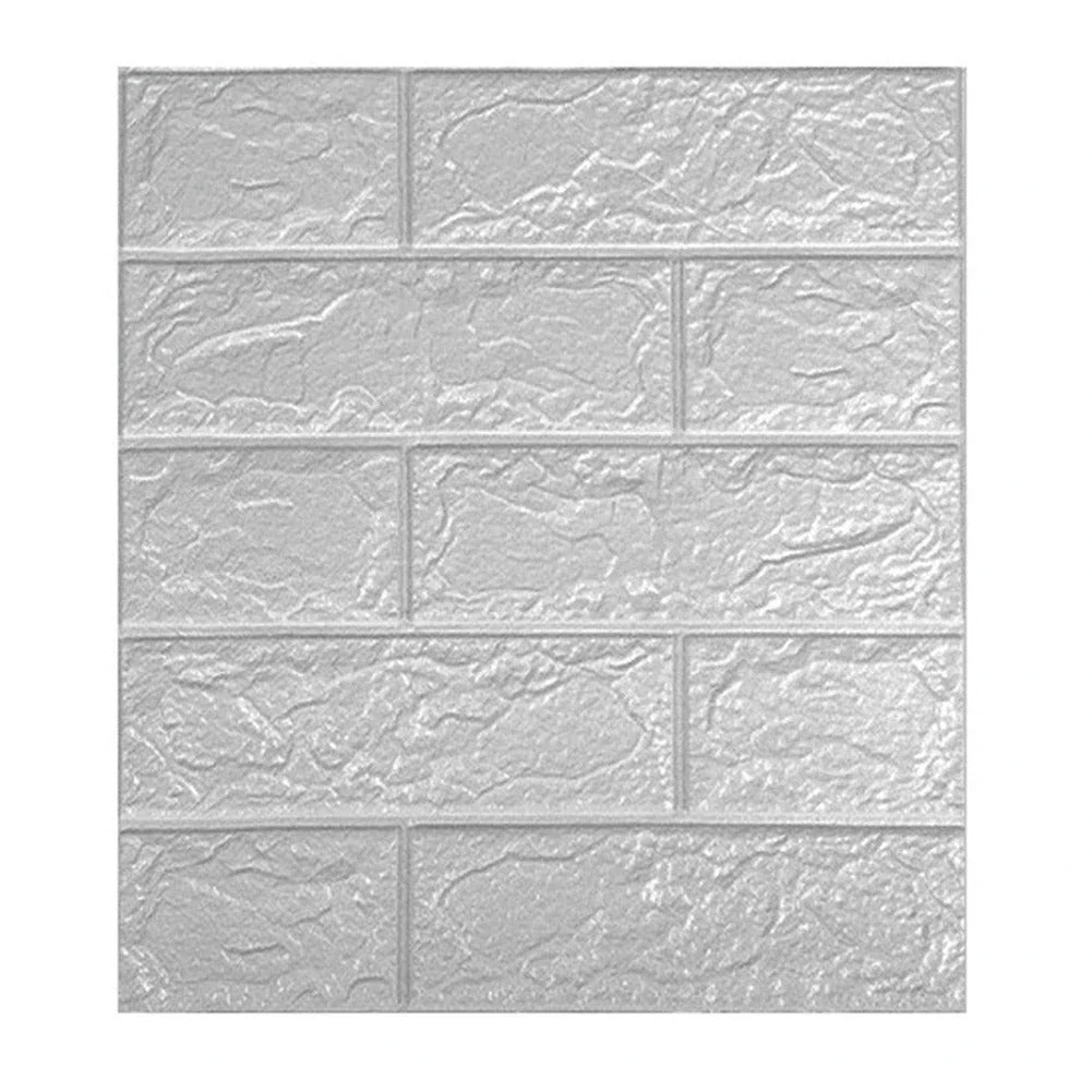 35x38.5CM DIY Self-adhesive 3D Wall Stickers For Bedroom Waterproof Home Decor Background Foam Brick Wallpaper