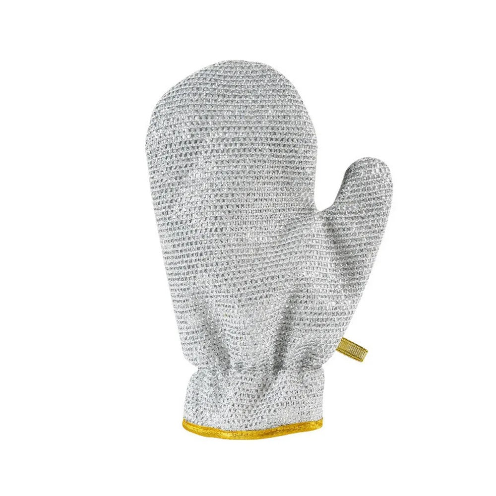 Rust Removal Cleaning Gloves Kitchen Insulation Gloves Steel Wire Dishwashing Cleaning Cloth Waterproof Pot Cleaning Gloves