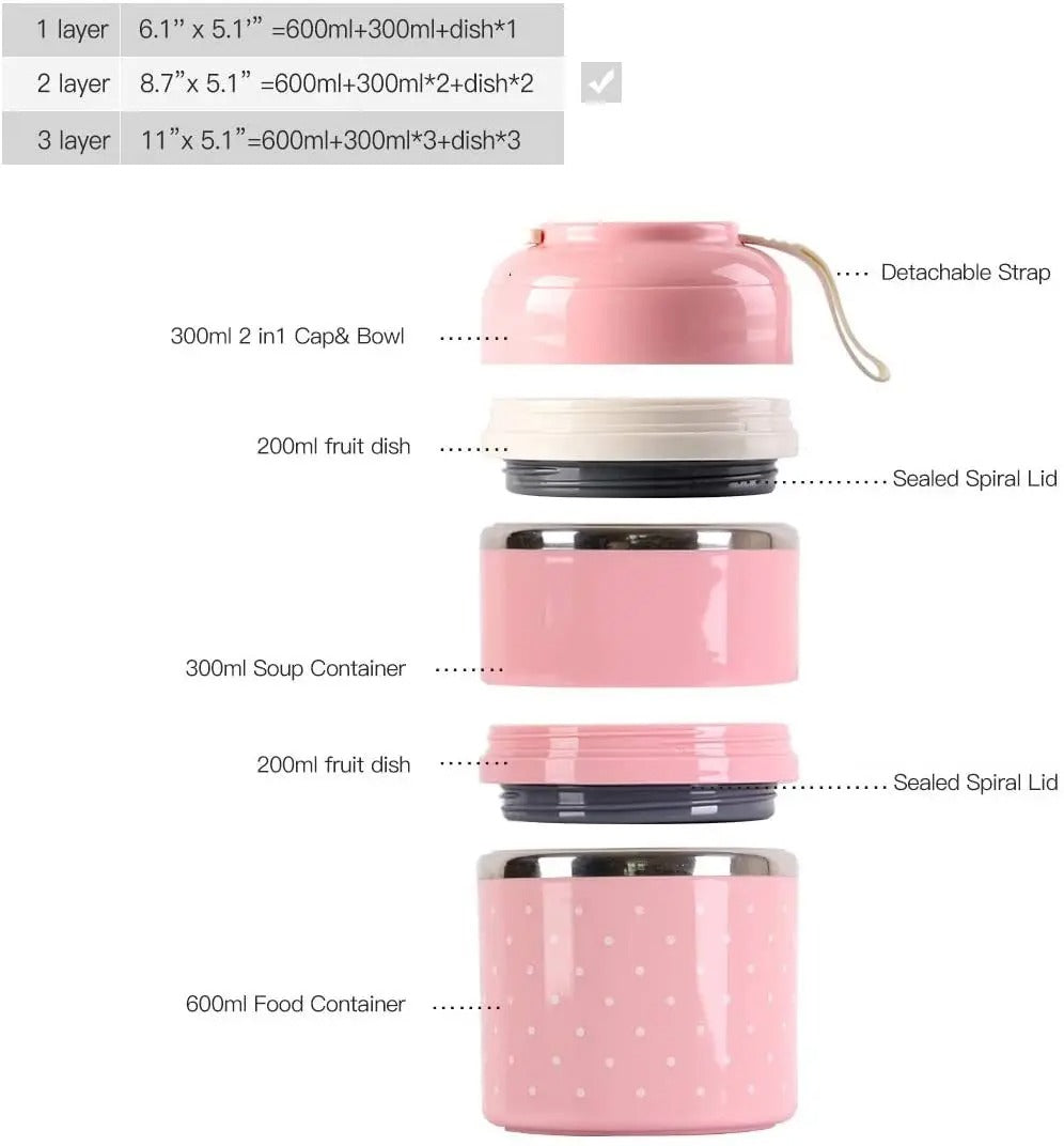 Z40 Multi-Layer Insulated Bento Lunch Box