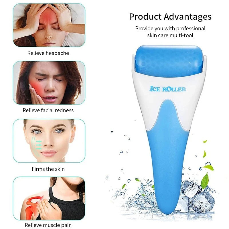 Anti-wrinkles Pain Relief Face Women Skin Care Tools Face Roller Cool Ice Roller Massager Skin Lifting Tool Face Lift Massage