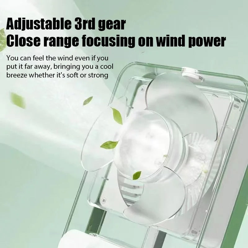 Portable Humidifier Air Conditioners Fan USB Electric Hydrocooling Fan LED Night Light Water Mist 3 in 1 Air Humidifie for Home