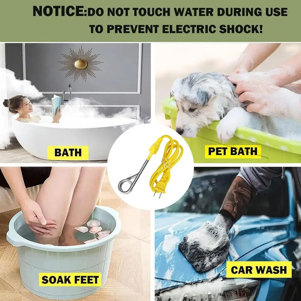 Mini 600W Electric Water Heater Instant Boiling Hot Water Milk Coffee Travel Hotel Portable Steel Heaters US Plug