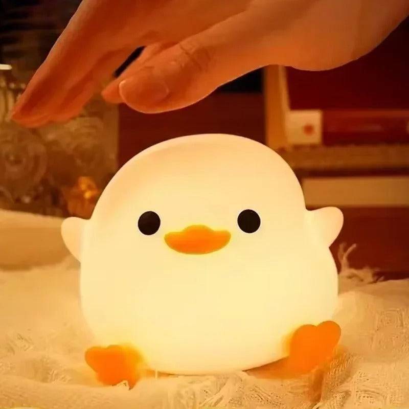 LED Night Lights Cute Sheep Panda Rabbit Silicone Lamp USB Rechargeable Timing Bedside Decor Kids Baby nightlight Birthday Gift