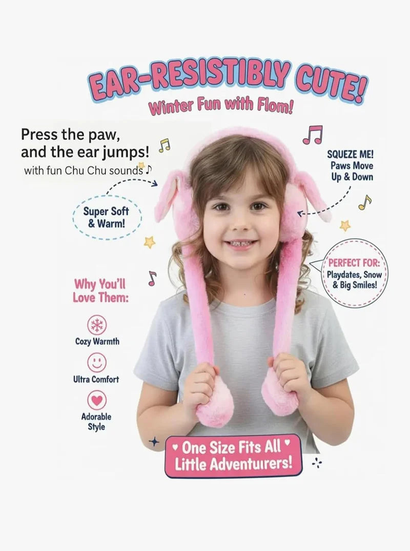 Dancing Earmuff | LED Moving Ears Plush Headphones for Kids & Teens